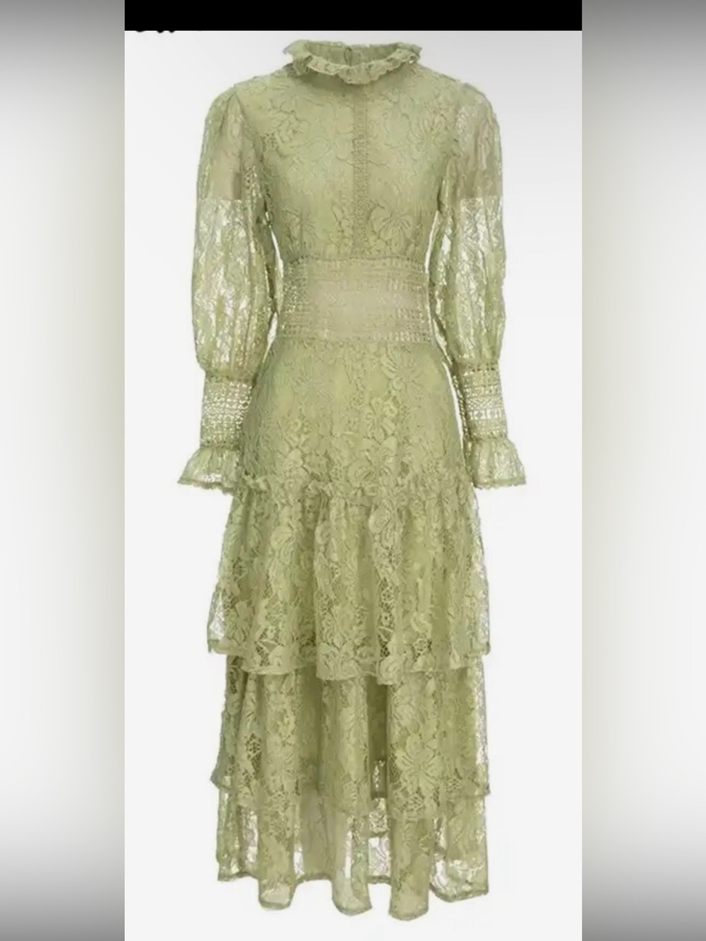 Lace Tiered Midi Dress